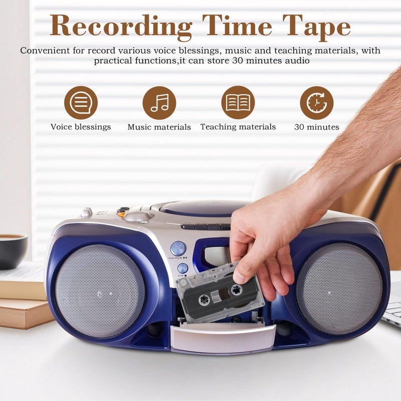UKCOCO 2 Pcs Blank Audio Cassette Tape - 30 Min Recording Time Transparent Plastic Case Suitable for Music Recording and Portable Cassette Players - Image 5